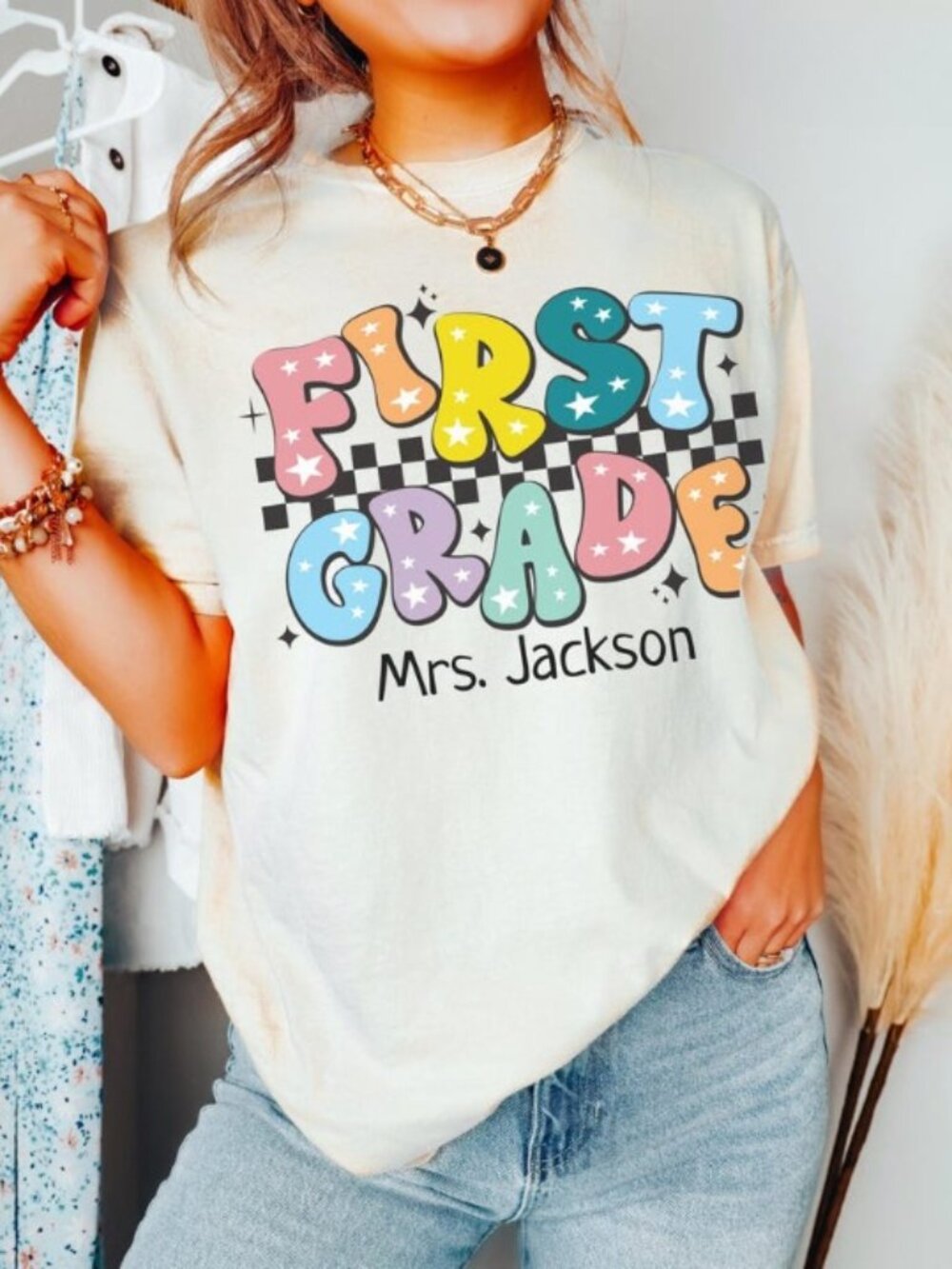 First Grade Shirt, Teacher Tee